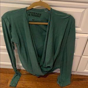 Green soft blousy t shirt